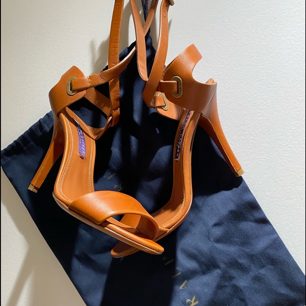 NEW! Ralph Lauren Purple Label Leather Sandal